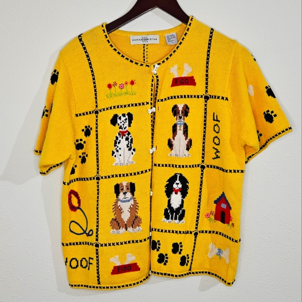 *SOLD ON VINTED* Vintage Dog Cardigan